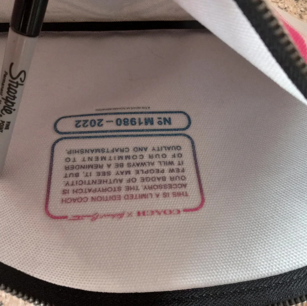 COACH X RICHARD BERNSTEIN POUCH 30 W/ JELLO HEART: JELLO HEART